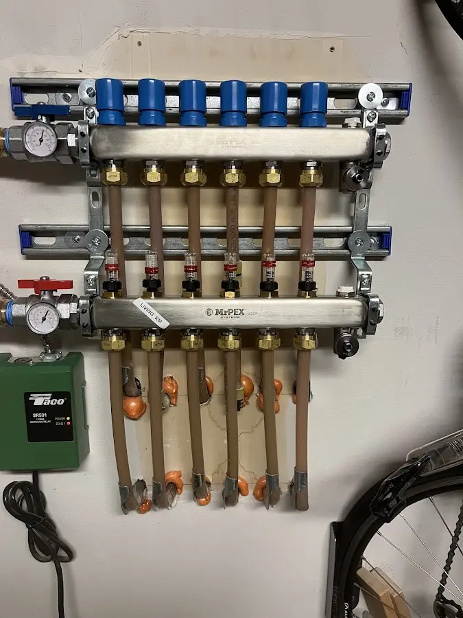 Plumber performing Gas Line Installation at a residential property in El Jebel